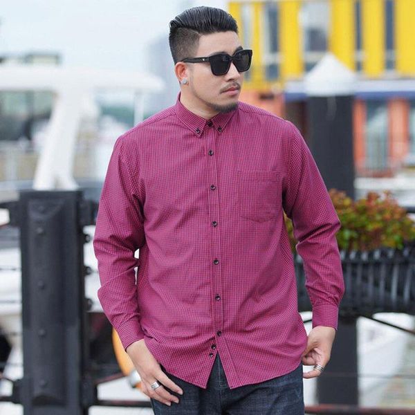 

men's dress shirts men 12xl plus size large long sleeve shirt male striped easy oversized, White;black