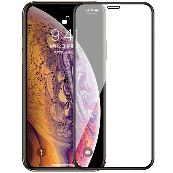 2pcs capa total vidro temperado em xs max xr x filme protetor de tela para 6 6s 7 8 mais 5 5s 5c SE Protetores de telefone celular da caixa