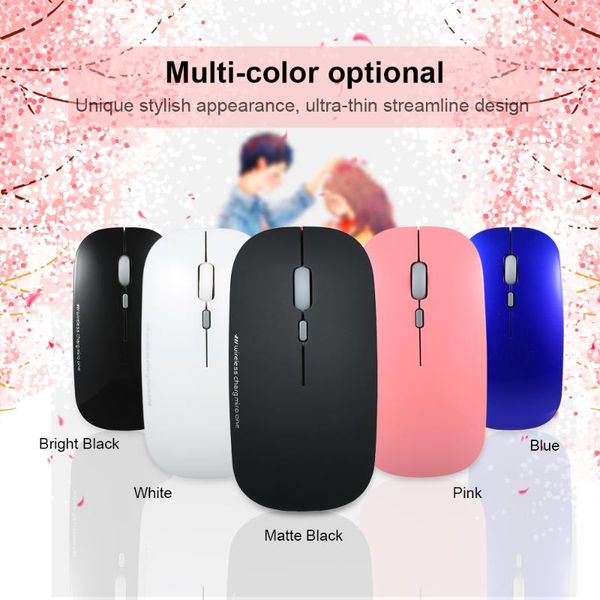 

charging mouse 2.4g ultra thin wireless silent for lappc deskmice