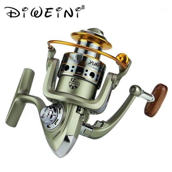 

spinning wheel fishing reel with cnc machined aluminum spool 12 bb 1000-7000 freshwater / saltwater reels baitcasting1