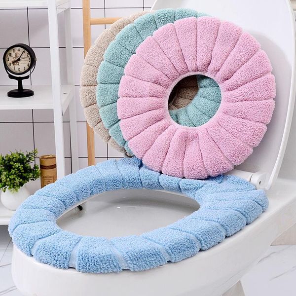 

toilet seat covers universal o-type cushion cover domestic washable thickened nordic ring c