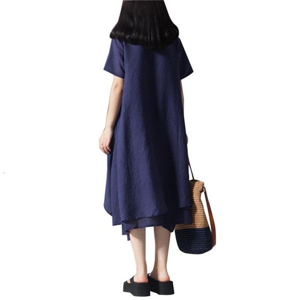 

party dresses casual summer dress vestidos robe femininos ladies loose cotton linen women dresses1 unnm, White;black