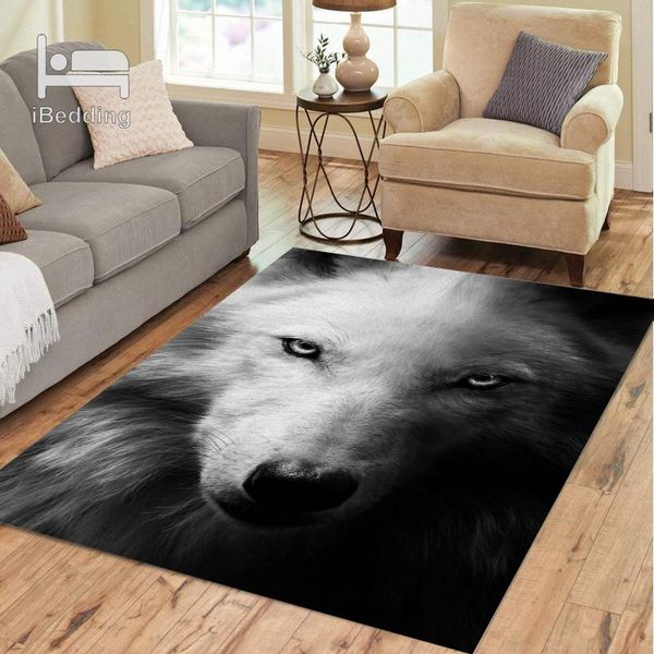 

carpets angry wolf face red eyes blue fire carpet rug home decor bedroom kitchen living room bathroom floor mat outdoor rugs