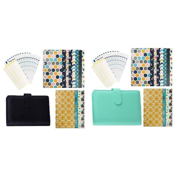 

gift wrap budget envelope binder 26 pcs pu leather cash envelopes money organizer for budgeting
