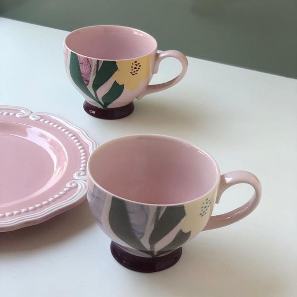 

cups & saucers product pink coffee cup breakfast full 350ml