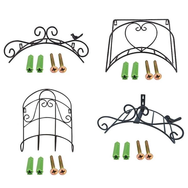 

watering equipments garden hose metal holder decorative cast iron antique wall mount bracket pipe hanging hanger storage rack rustic shelf