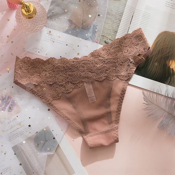 

apho lace female low underwear clothlace mesh waist comfortable breathable mesh cotton bottom crotch girl's thong women's underwea, Red;black
