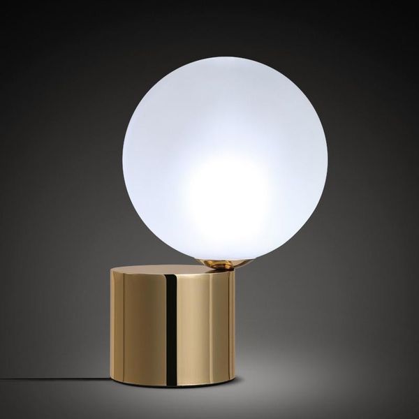 

table lamps nordic glass spherical lampshade desk lamp simple metal iron led bedroom study warm bedside