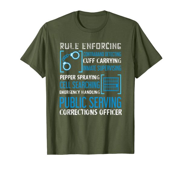

funny correction officer t-shirts - correctional officer t s, White;black