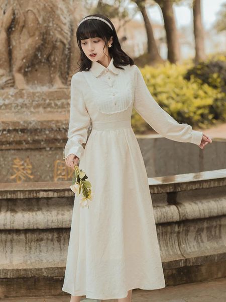 

casual dresses 2021 fashion women's clothing vintage women full dress, Black;gray
