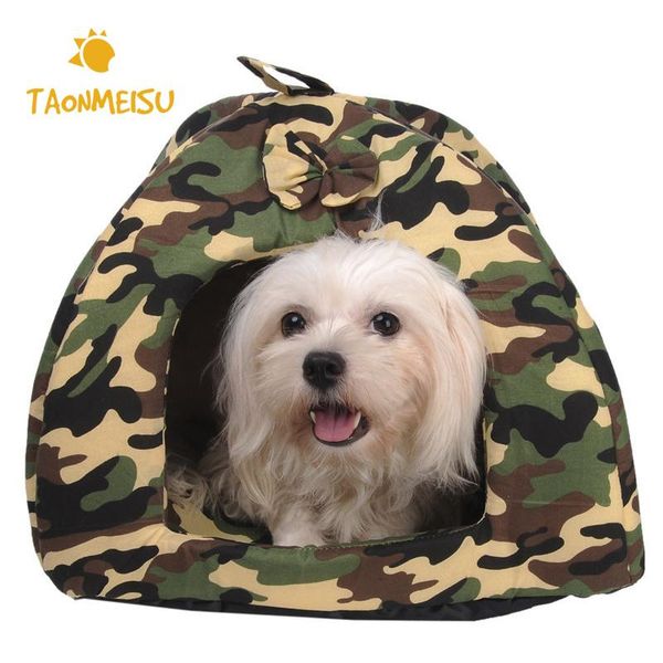 

cat beds & furniture camouflage pet dog bed washable thermal warm soft house for pets puppy kitten nest mat pads animals