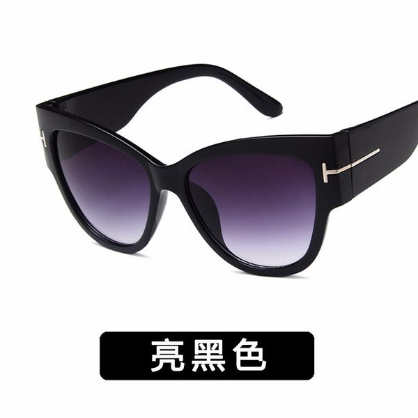 

fsqce new fashion brand designer cat eye women sunglasses female gradient points sun glasses big oculos feminino de sol uv400 wholesale, White;black