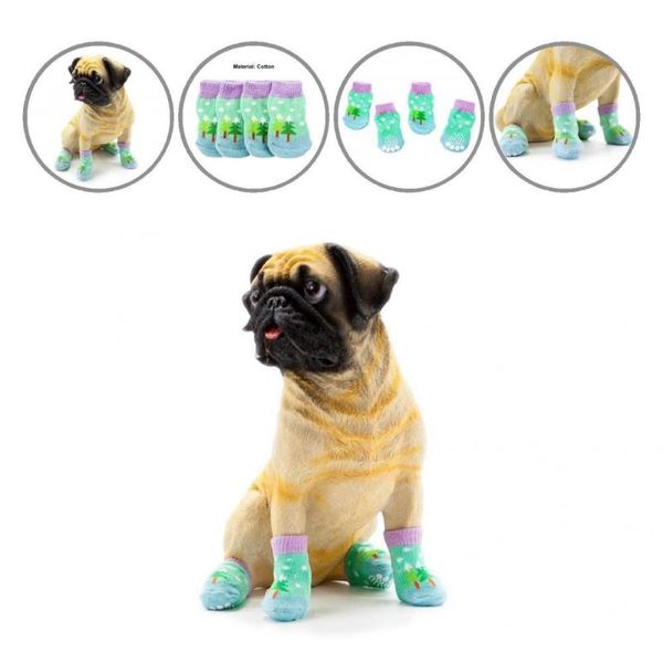 

dog apparel dogs socks christmas tree pattern lovely skin friendly cute pet