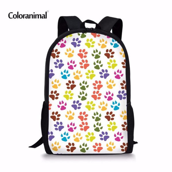 

coloranimal shoulder bags women large mochilas backpack 3d kawaii cute cat pattern children kids bolsa de escuela girl schoolbag school