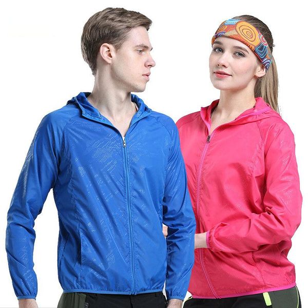 

women's jackets summer light sun protection outdoor hooded skin clothing men's casual sports quick-dryi, Black;brown