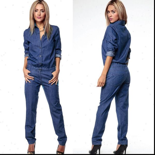

women autumn denim clubwear womens romper long playsuit button casual fashion bodycon party jumpsuit trousers drop, Black;white