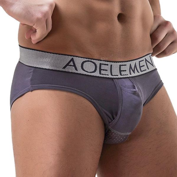 

underpants modal men's underwear briefs mesh scrotum care function youth health seoul convex separation lingerie men, Black;white