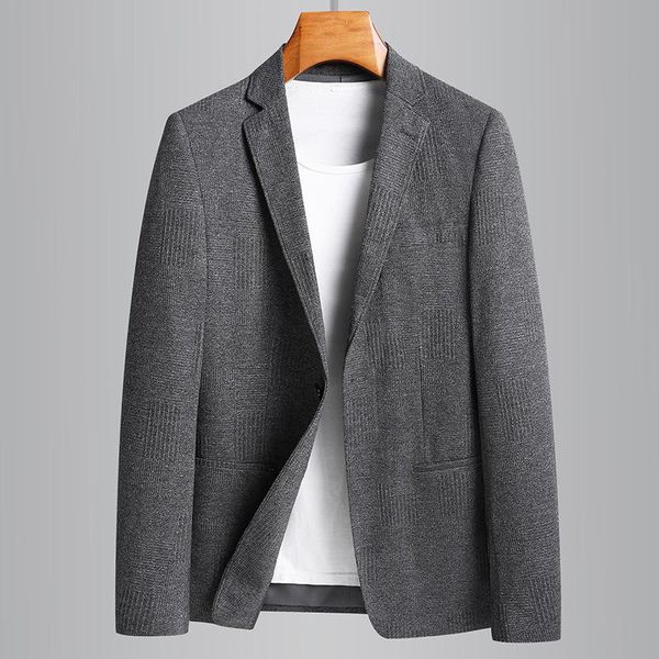 

men's suits & blazers jacket, light gray suit, with a row of buttons, 4xl, for spring and autumn, White;black