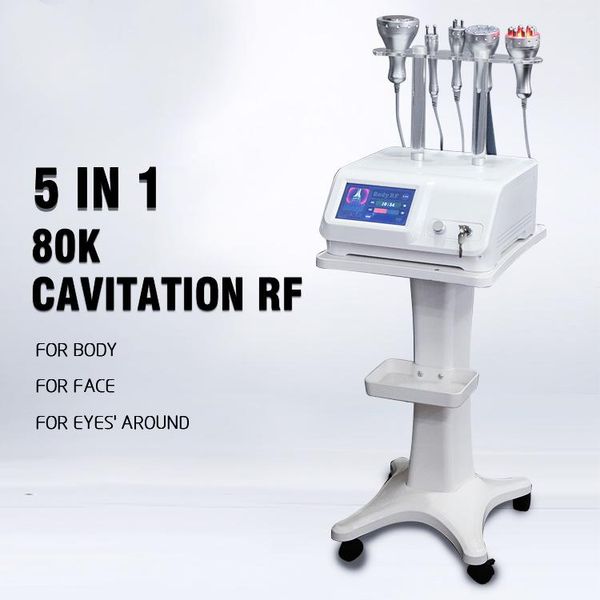 Taşınabilir Ultrasonik Kavitasyon Yağ Zayıflama Masaj Makinesi Lipo Lazer Ağırlık Azaltma RF Cilt Sıkılaştırma Güzellik Ekipmanları 5 Kafaları