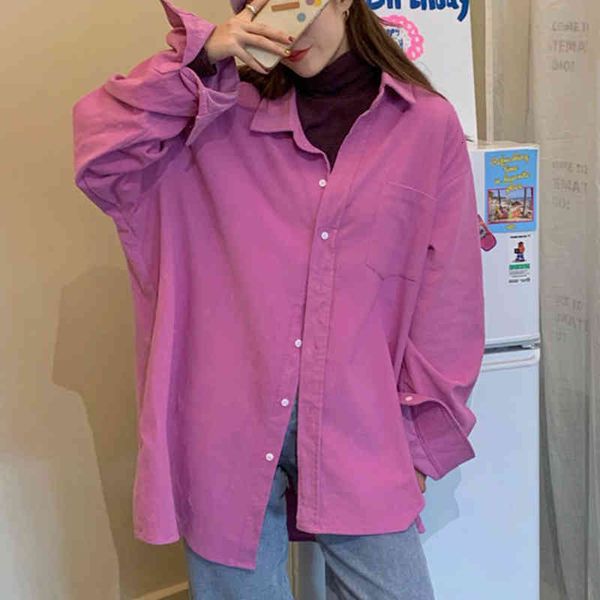 

autumn arrival women vintage corduroy oversize blouse batwing sleeve shirt casual pink jackets feminina blusa t04519f, White