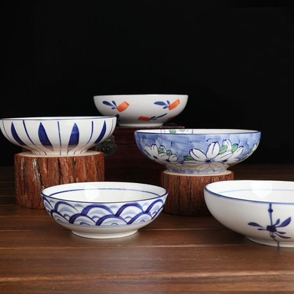 

bowls big ceramic salad bowl breakfast cereal fruit dessert nut soup noodles rice el microwave oven tableware