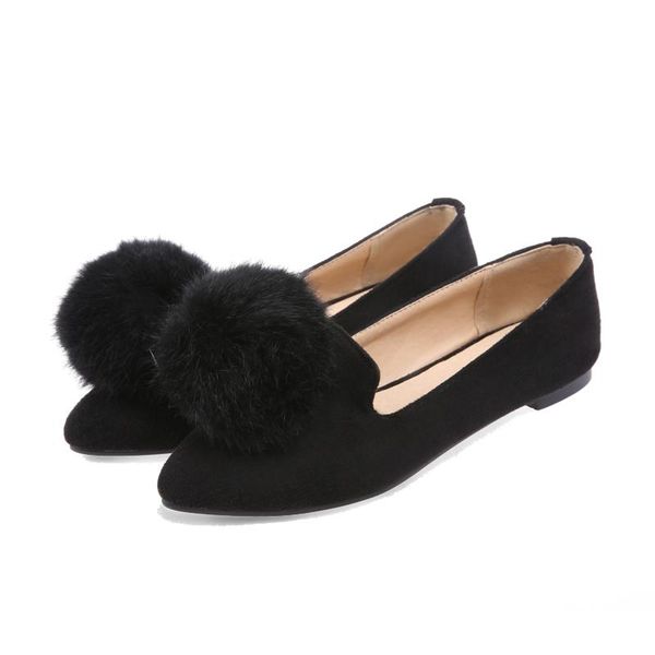 

dress shoes big size pointy personality summer flat ladies women woman, Black