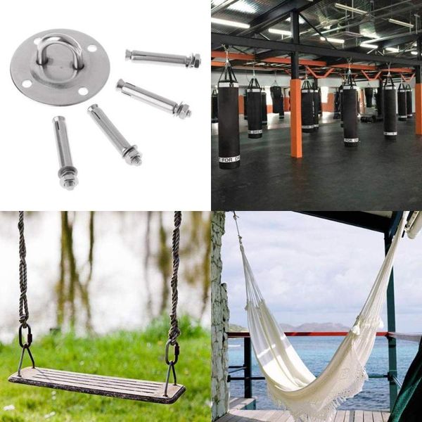 

accessories stainless steel suspension bracket hammock mount ceiling hook anchor hanger for gym training aerial yoga swing hanging kit
