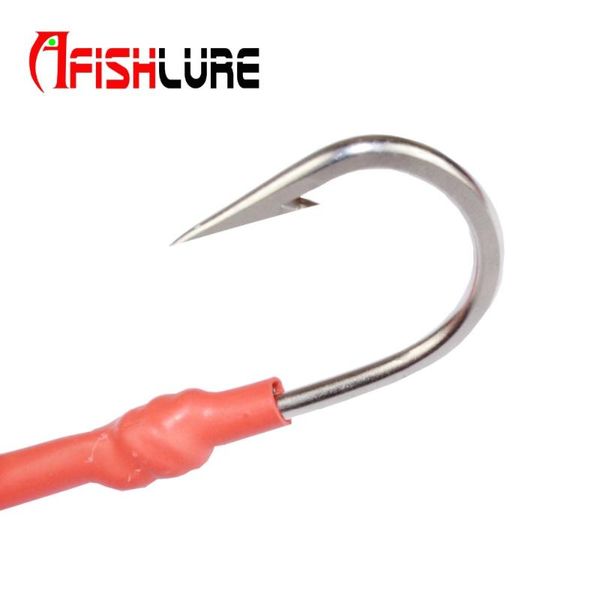 

big jigging spoon fishing hook with pe line saltwater jig assist fishhook for sea fish hooks