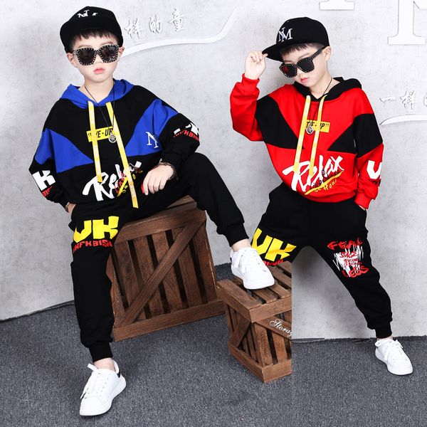 

boys clothing set children sport clothing new spring fall outfits clothing sets kids clothes 2pcs outwear 6 8 9 10 12 13 years, White