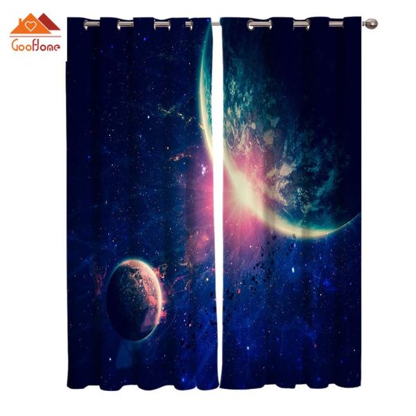 

curtain & drapes planet light space universe window curtains living room outdoor fabric home decor