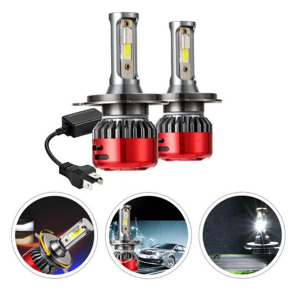 

car headlights a pair of -h4 automobile headlamp led headlight bulbs bulb
