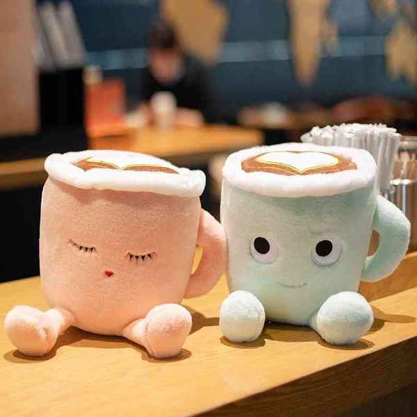 

creative new pillow selling powder cute japanese matcha latte coffee cup doll gift girl