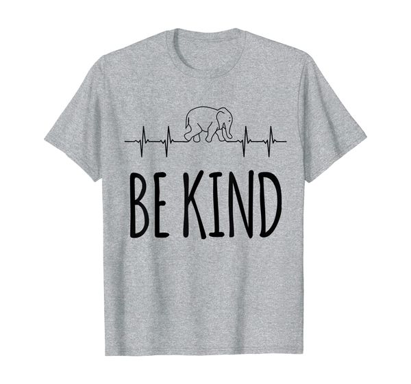 

in a world where you can be anything be kind elephant t-shirt, White;black