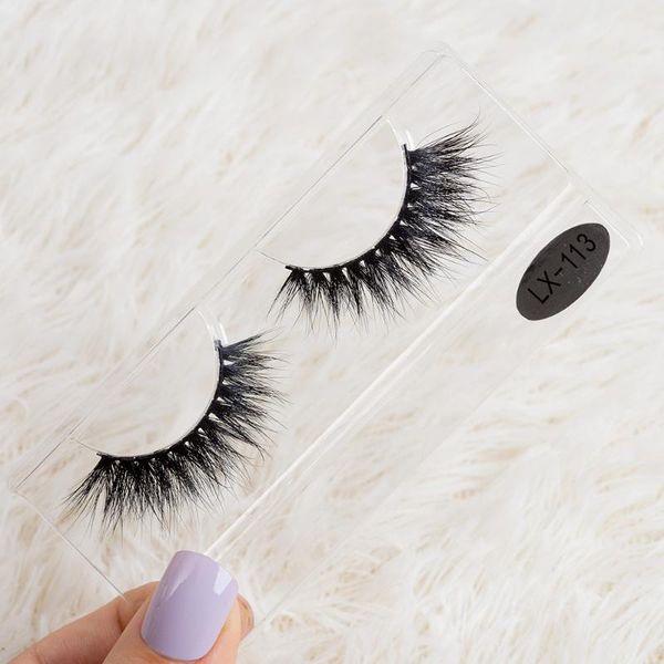 

false eyelashes 20mm lashes handmade 3d mink wholesale strip 100% cruelty-makeup