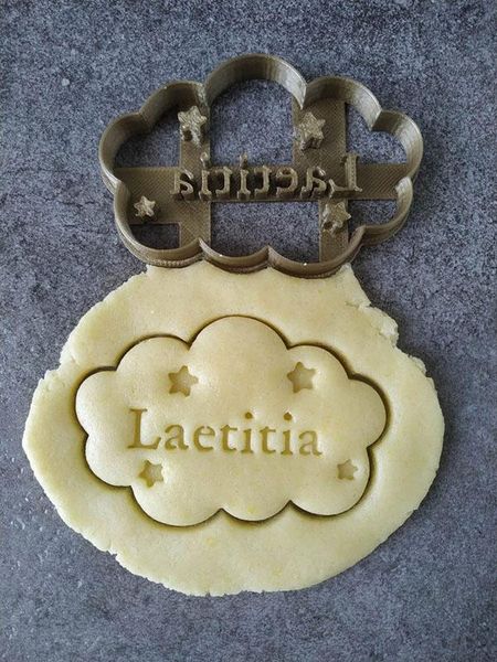 

baking moulds stars room pack and cloud - customizable with first name