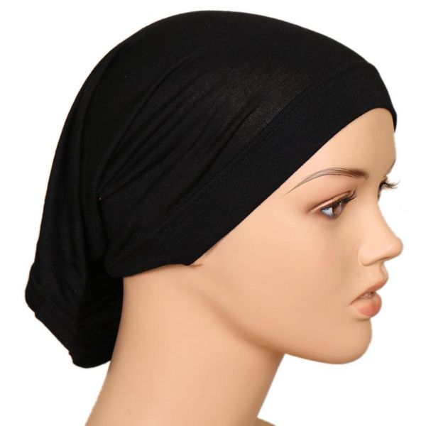 

scarves women muslim hats hijab scarf inner caps ladies islamic headband turban headwrap hairband solid color underscarf, Blue;gray