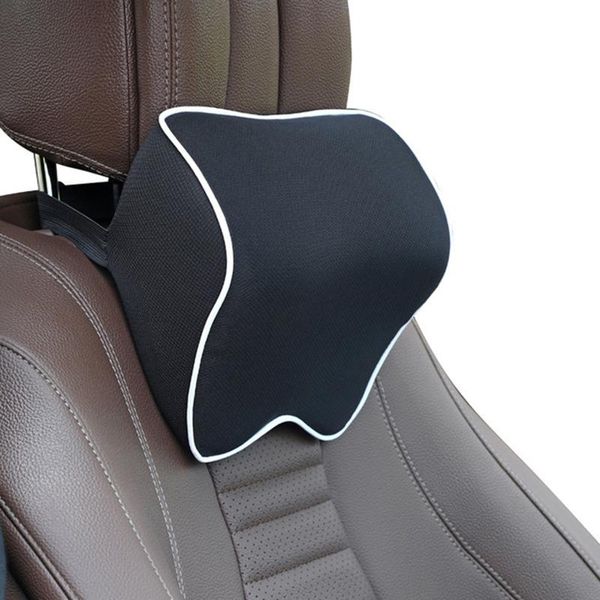

seat cushions car head neck rest massage auto pillow space memory headrest cover vehicular accessories
