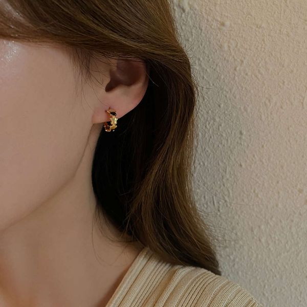 

style version handmade earrings simple star color