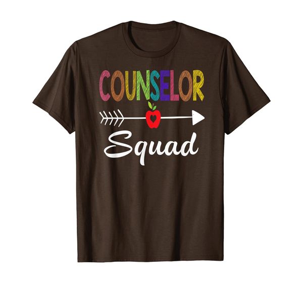 

counselor squad teacher back to school gift t-shirt, White;black