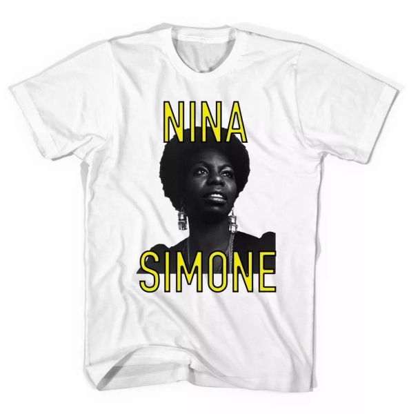 

nina simone t shirt all sizes, White;black