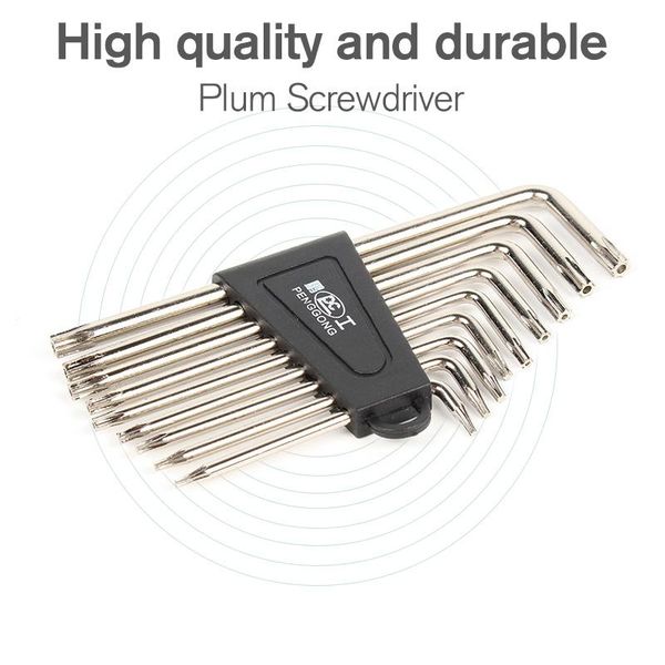 

pcs/set torx l shape hex wrench sets repair tools standrad 90 angle screwdriver tool set plum t6-t27 crv hand