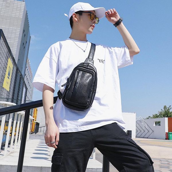 

waist bags men's chest bag korean casual slung shoulder 2021 jiulin