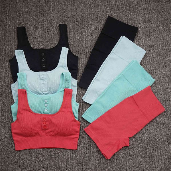 

tracksuits sport suit yoga thread quick drying high waist hip lifting peach exercise pants, Gray