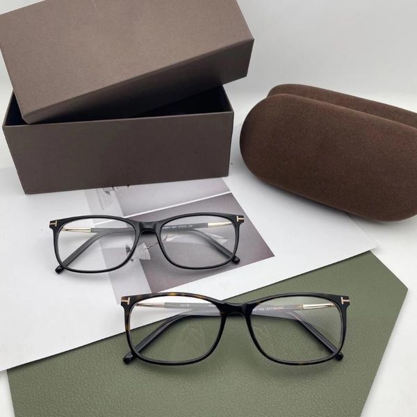 

tom for acetate 2021 glasses men frame women male eyeglasses myopia optical frames good quality rectangle tf5379 eyewear fashion sunglasses, Black