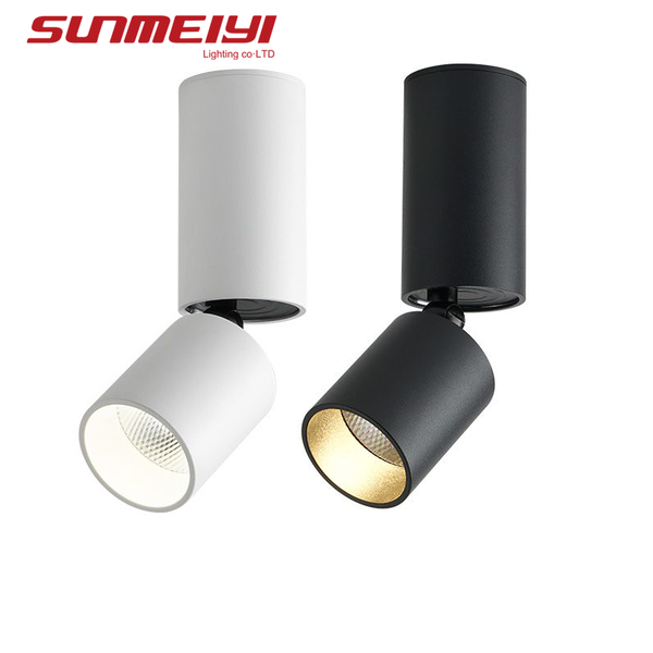 

led surface mounted ceiling downlight rotating folding 360 degrees spot light indoor lighting spotlights