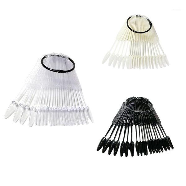 

96pcs false nails nail art display shape with hoop version color card1