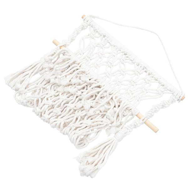 

tapestries bohemian style hand-woven macrame wall hanging magazine holder