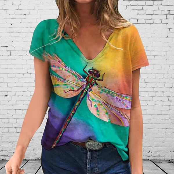 

harajuku woman tshirts 2021 plus size women short sleeve printed v-neck tee t-shirts summer clothes for ropa mujer women's t-shirt, White