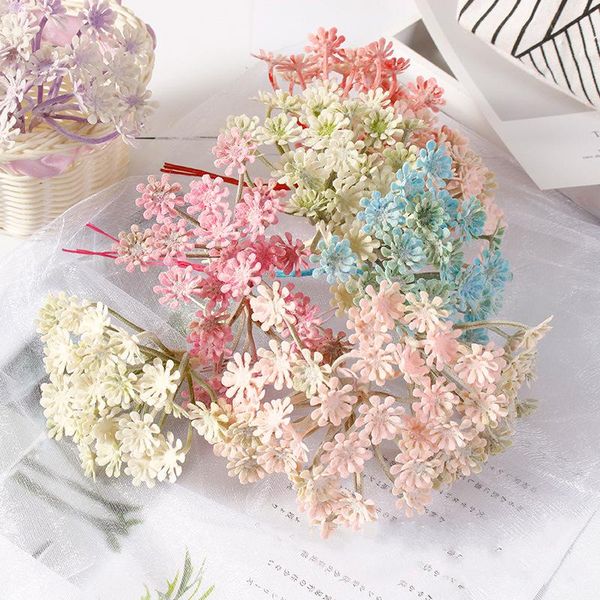 

decorative flowers & wreaths 1 bundle fake daisy artificial flower bouquet for wedding home party decoration diy wreath grass craft plants d