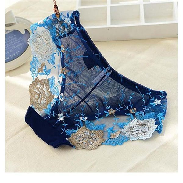 

women low rise see through mesh floral embroidery lace spandex panties lingerie flower underwear briefs women's, Black;pink